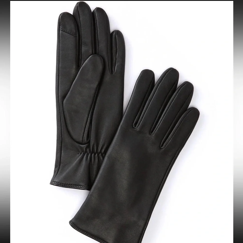 BNWT FOWNES EST 1977 VTG Black Womens Genuine leather 10” Gloves Size Large